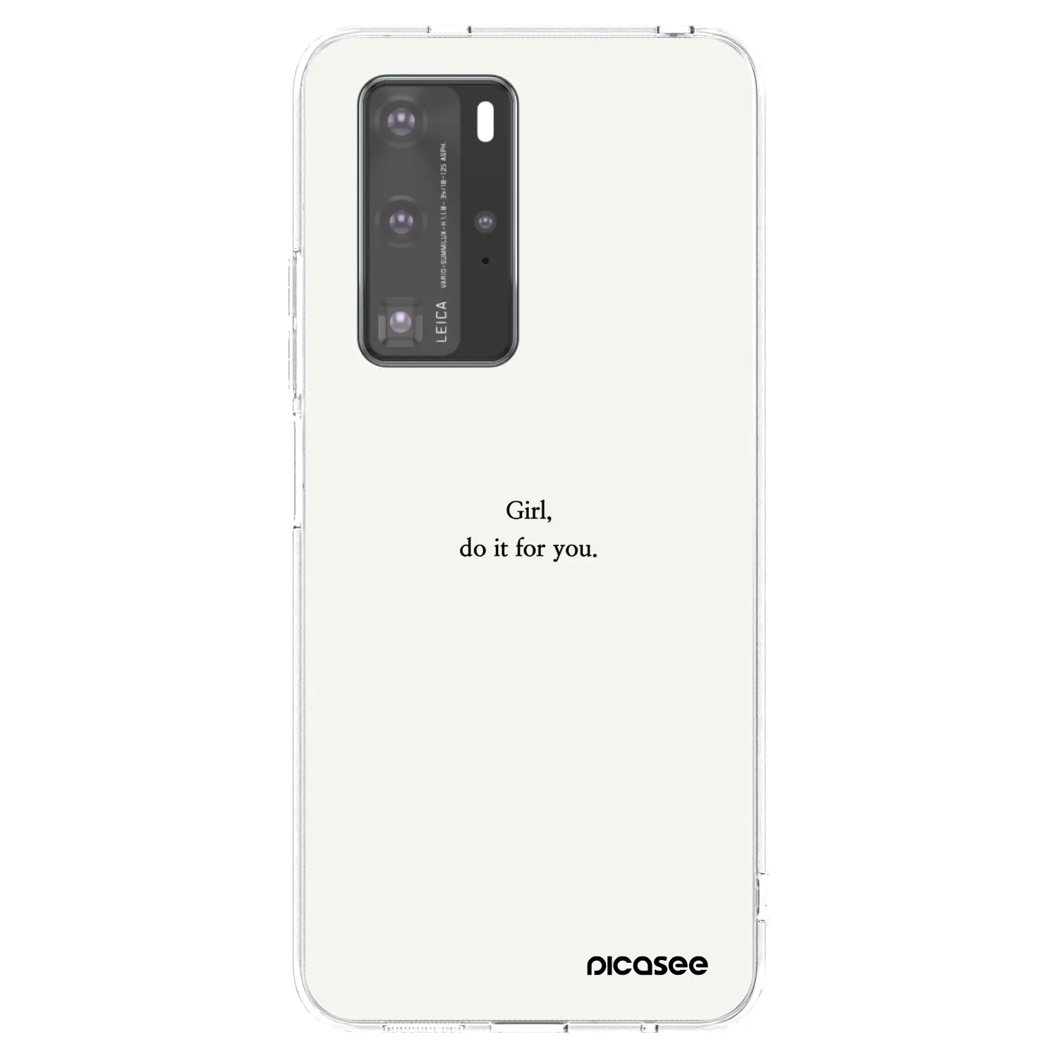 Picasee διαφανής θήκη σιλικόνης Huawei P40 Pro - Girl, do it for you
