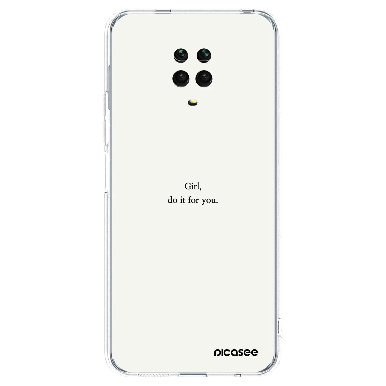 Picasee διαφανής θήκη σιλικόνης Xiaomi Redmi Note 9S - Girl, do it for you