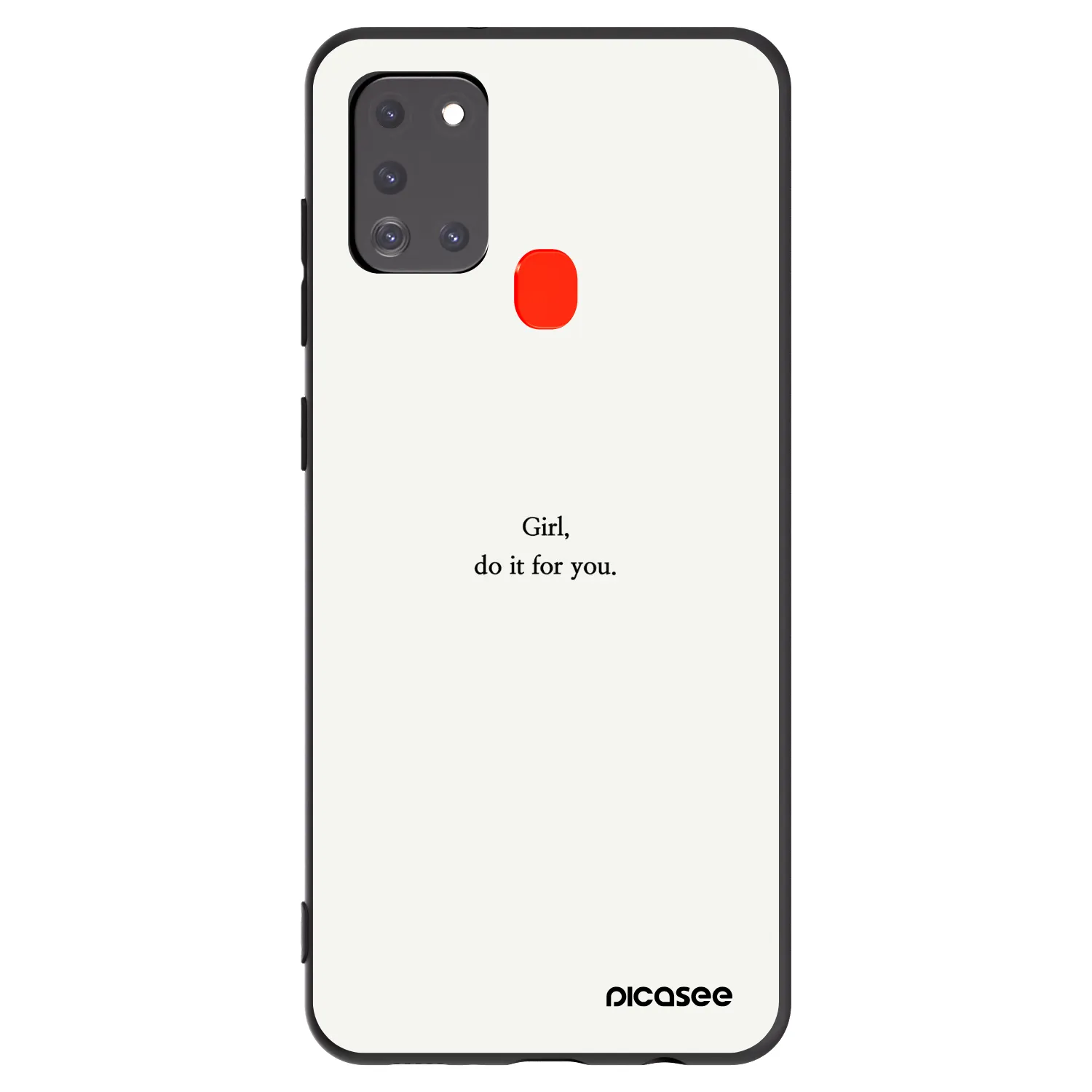 Picasee Μαύρη θήκη σιλικόνης για Samsung Galaxy A21s - Girl, do it for you