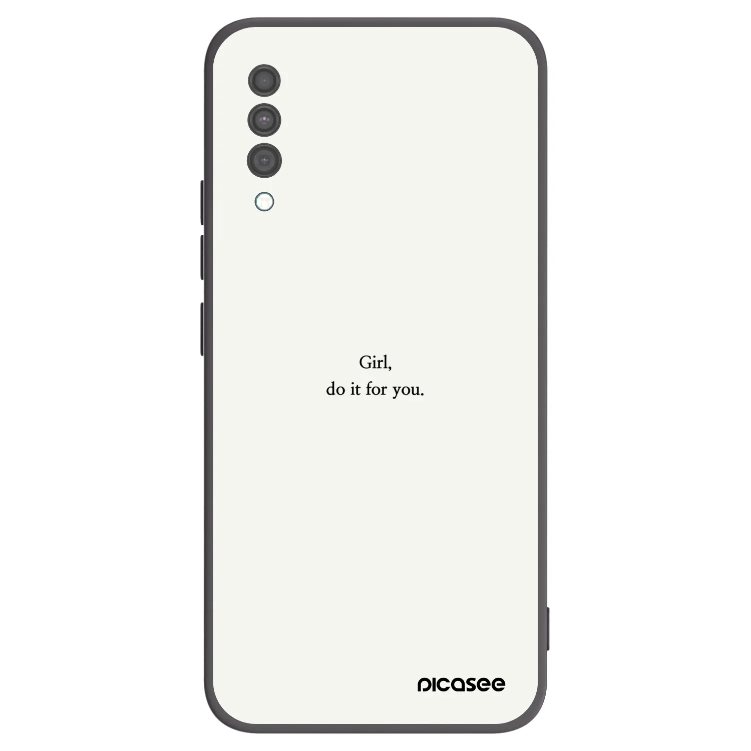 Picasee Μαύρη θήκη σιλικόνης για Samsung Galaxy A30s A307F - Girl, do it for you