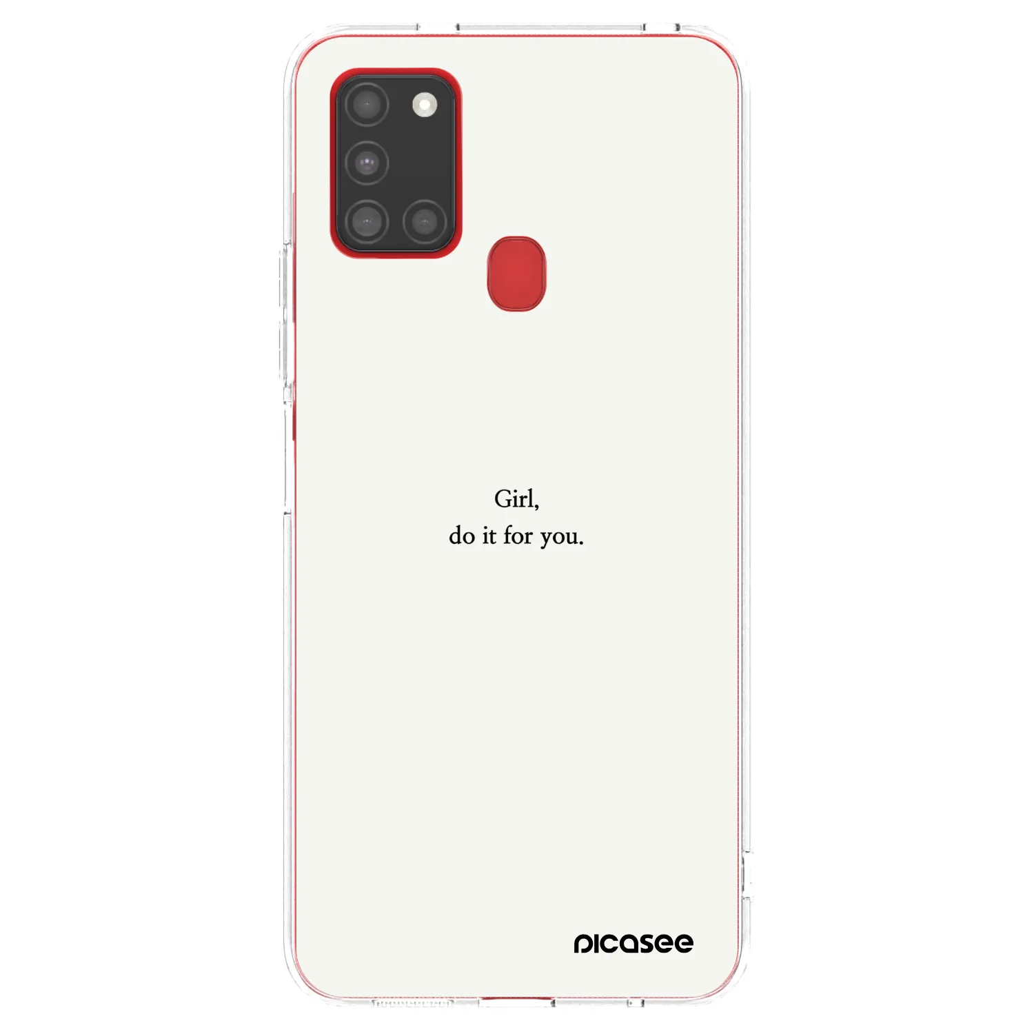 Picasee διαφανής θήκη σιλικόνης Samsung Galaxy A21s - Girl, do it for you