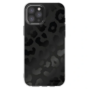 Picasee διαφανής θήκη σιλικόνης Apple iPhone 12 Pro Max - Midnight Leopard