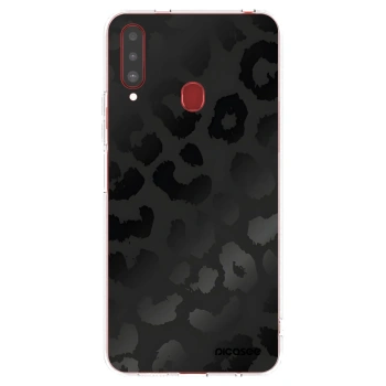 Picasee διαφανής θήκη σιλικόνης Samsung Galaxy A20s - Midnight Leopard