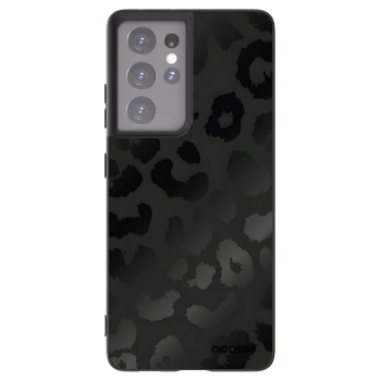 Picasee Μαύρη θήκη σιλικόνης για Samsung Galaxy S21 Ultra 5G G998B - Midnight Leopard