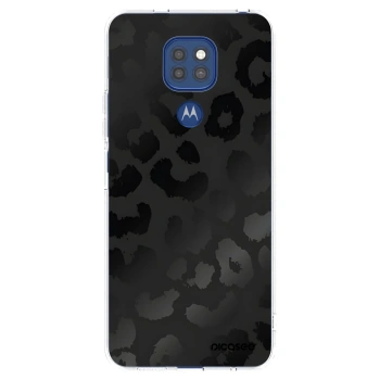 Picasee διαφανής θήκη σιλικόνης Motorola Moto G9 Play - Midnight Leopard