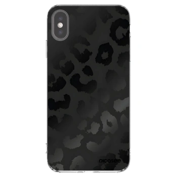 Picasee διαφανής θήκη σιλικόνης Apple iPhone XS Max - Midnight Leopard