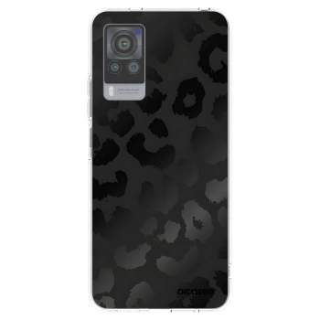 Picasee διαφανής θήκη σιλικόνης Vivo X60 Pro 5G - Midnight Leopard