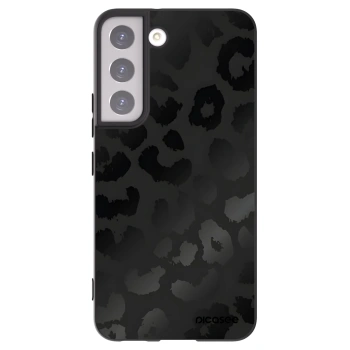 Picasee Μαύρη θήκη σιλικόνης για Samsung Galaxy S22 5G - Midnight Leopard