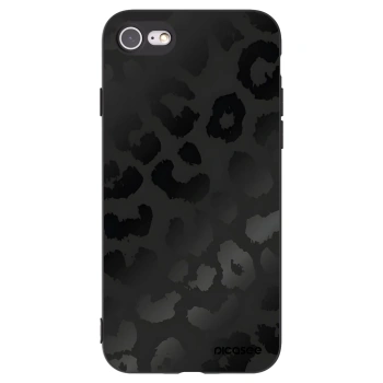Picasee Μαύρη θήκη σιλικόνης για Apple iPhone SE 2022 - Midnight Leopard