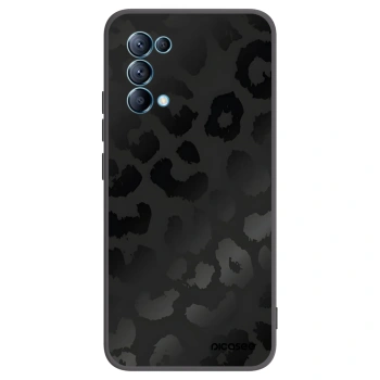 Picasee Μαύρη θήκη σιλικόνης για OPPO A16s - Midnight Leopard