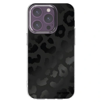 Picasee διαφανής θήκη σιλικόνης Apple iPhone 14 Pro - Midnight Leopard