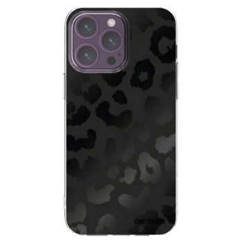 Picasee διαφανής θήκη σιλικόνης Apple iPhone 14 Pro Max - Midnight Leopard