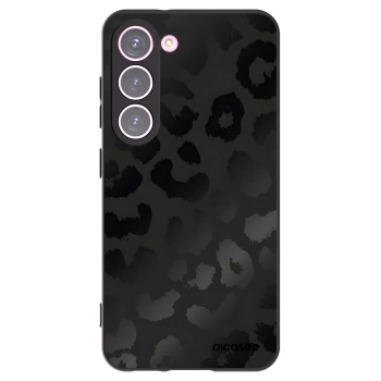 Picasee Μαύρη θήκη σιλικόνης για Samsung Galaxy S23 5G - Midnight Leopard