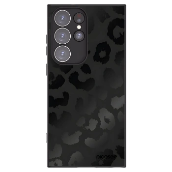 Picasee Μαύρη θήκη σιλικόνης για Samsung Galaxy S23 Ultra 5G - Midnight Leopard