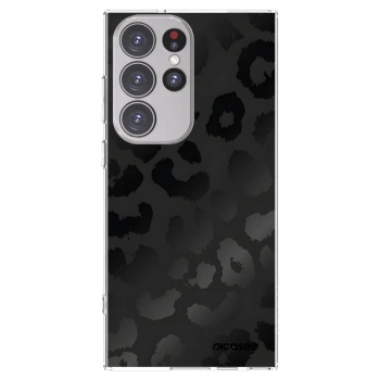 Picasee διαφανής θήκη σιλικόνης Samsung Galaxy S23 Ultra 5G - Midnight Leopard