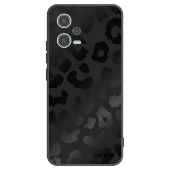Picasee Μαύρη θήκη σιλικόνης για Xiaomi Redmi Note 12 5G - Midnight Leopard
