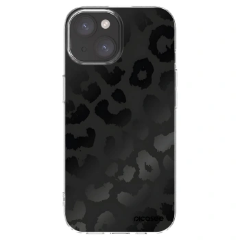 Picasee διαφανής θήκη σιλικόνης Apple iPhone 15 - Midnight Leopard