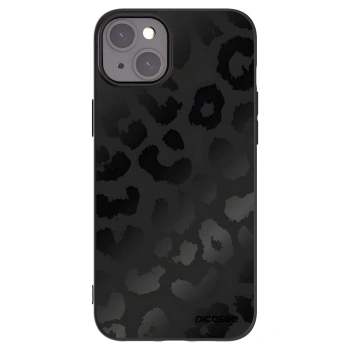 Picasee Μαύρη θήκη σιλικόνης για Apple iPhone 15 Plus - Midnight Leopard