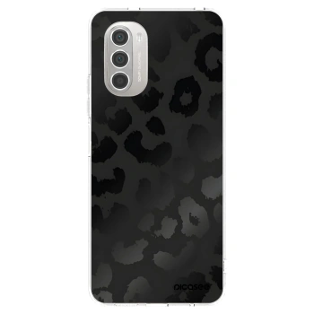 Picasee διαφανής θήκη σιλικόνης Motorola Moto G51 - Midnight Leopard