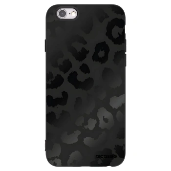 Picasee Μαύρη θήκη σιλικόνης για Apple iPhone 6/6S - Midnight Leopard