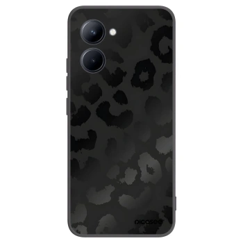 Picasee Μαύρη θήκη σιλικόνης για Realme C33 (2023) - Midnight Leopard