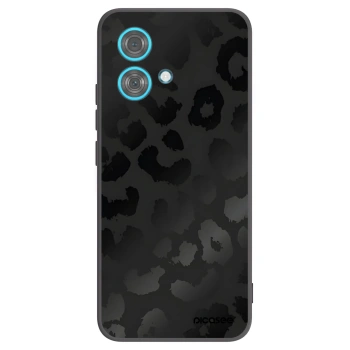 Picasee Μαύρη θήκη σιλικόνης για Motorola Edge 40 Neo - Midnight Leopard