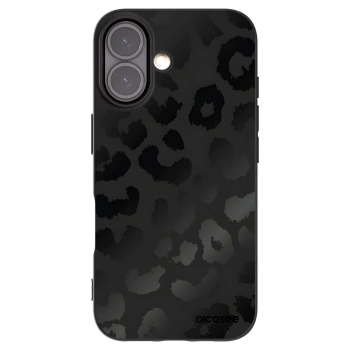 Picasee Μαύρη θήκη σιλικόνης για Apple iPhone 16 - Midnight Leopard