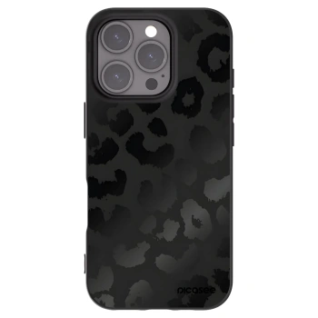 Picasee Μαύρη θήκη σιλικόνης για Apple iPhone 16 Pro - Midnight Leopard