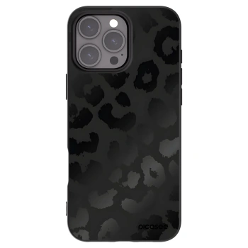 Picasee Μαύρη θήκη σιλικόνης για Apple iPhone 16 Pro Max - Midnight Leopard