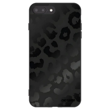 Picasee Μαύρη θήκη σιλικόνης για Apple iPhone 7 Plus - Midnight Leopard