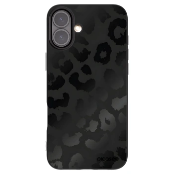 Picasee Μαύρη θήκη σιλικόνης για Apple iPhone 16 Plus - Midnight Leopard