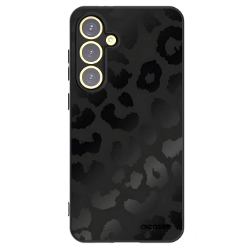 Picasee Μαύρη θήκη σιλικόνης για Samsung Galaxy S24 FE S721B - Midnight Leopard