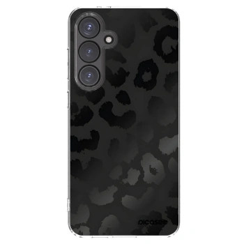 Picasee διαφανής θήκη σιλικόνης Samsung Galaxy S24 FE S721B - Midnight Leopard