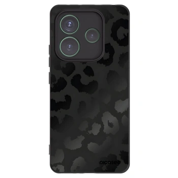 Picasee Μαύρη θήκη σιλικόνης για Xiaomi Redmi Note 14 5G - Midnight Leopard