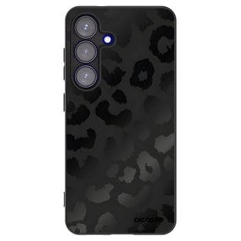 Picasee Μαύρη θήκη σιλικόνης για Samsung Galaxy S25 5G - Midnight Leopard