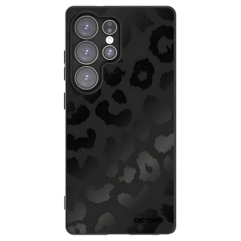 Picasee Μαύρη θήκη σιλικόνης για Samsung Galaxy S25 Ultra 5G - Midnight Leopard