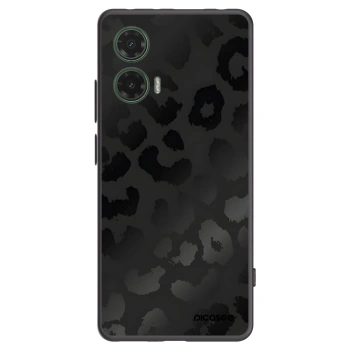 Picasee Μαύρη θήκη σιλικόνης για Motorola Moto G35 5G - Midnight Leopard