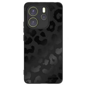 Picasee Μαύρη θήκη σιλικόνης για Xiaomi Redmi Note 14 4G - Midnight Leopard
