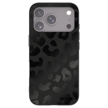 Picasee Μαύρη θήκη σιλικόνης για Apple iPhone 17 Pro - Midnight Leopard