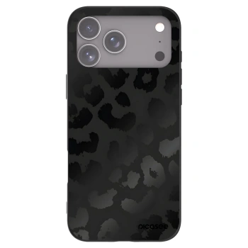 Picasee Μαύρη θήκη σιλικόνης για Apple iPhone 17 Pro Max - Midnight Leopard