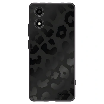 Picasee Μαύρη θήκη σιλικόνης για Motorola Moto E14 - Midnight Leopard