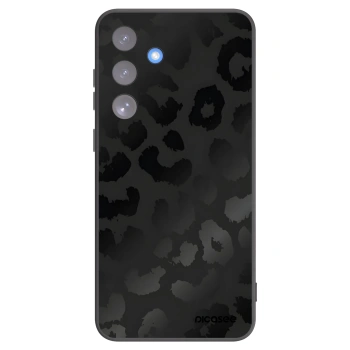 Picasee Μαύρη θήκη σιλικόνης για Samsung Galaxy S25 FE 5G - Midnight Leopard