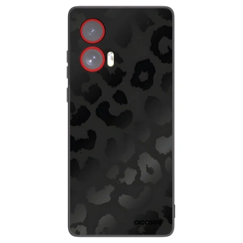 Picasee Μαύρη θήκη σιλικόνης για Motorola Edge 50 Fusion - Midnight Leopard