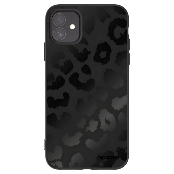Picasee Μαύρη θήκη σιλικόνης για Apple iPhone 11 - Midnight Leopard