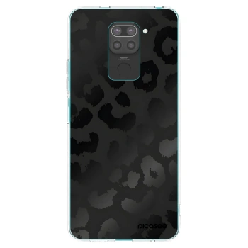 Picasee Μαύρη θήκη σιλικόνης για Xiaomi Redmi Note 9 - Midnight Leopard