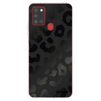 Picasee διαφανής θήκη σιλικόνης Samsung Galaxy A21s - Midnight Leopard