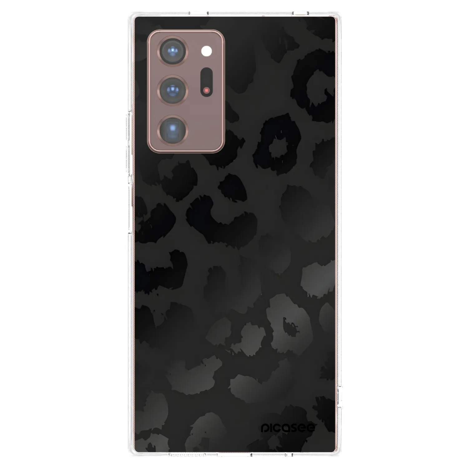 Picasee διαφανής θήκη σιλικόνης Samsung Galaxy Note 20 Ultra - Midnight Leopard