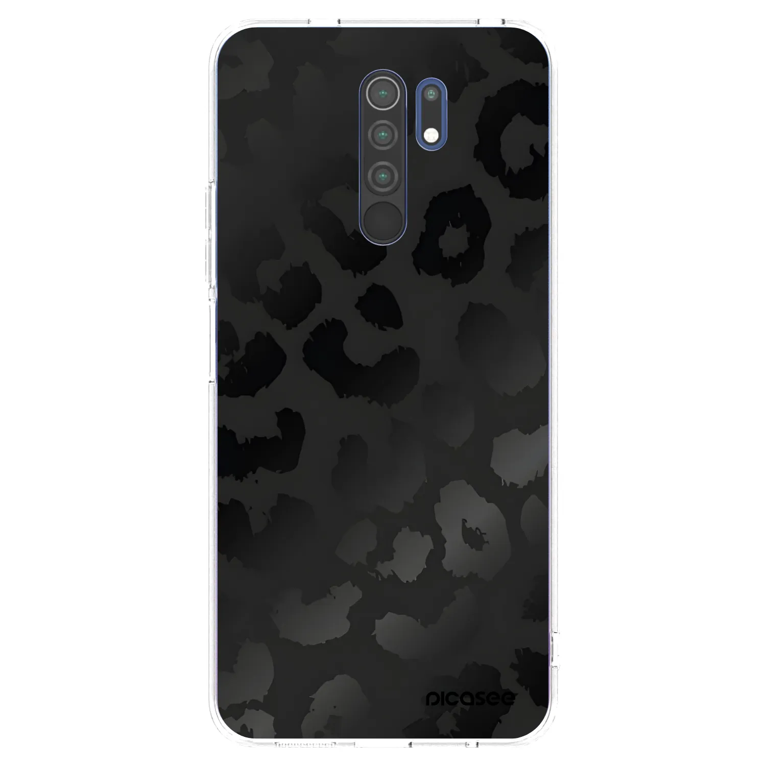 Picasee διαφανής θήκη σιλικόνης Xiaomi Redmi 9 - Midnight Leopard