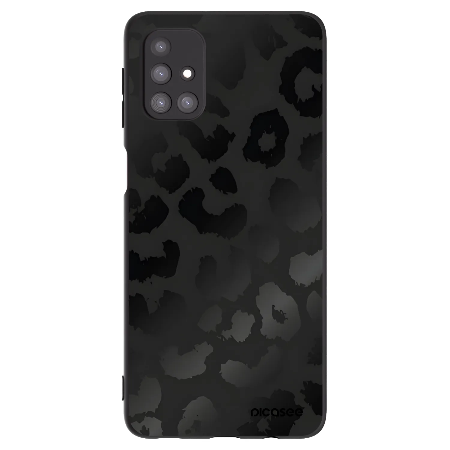 Picasee Μαύρη θήκη σιλικόνης για Samsung Galaxy M31s - Midnight Leopard