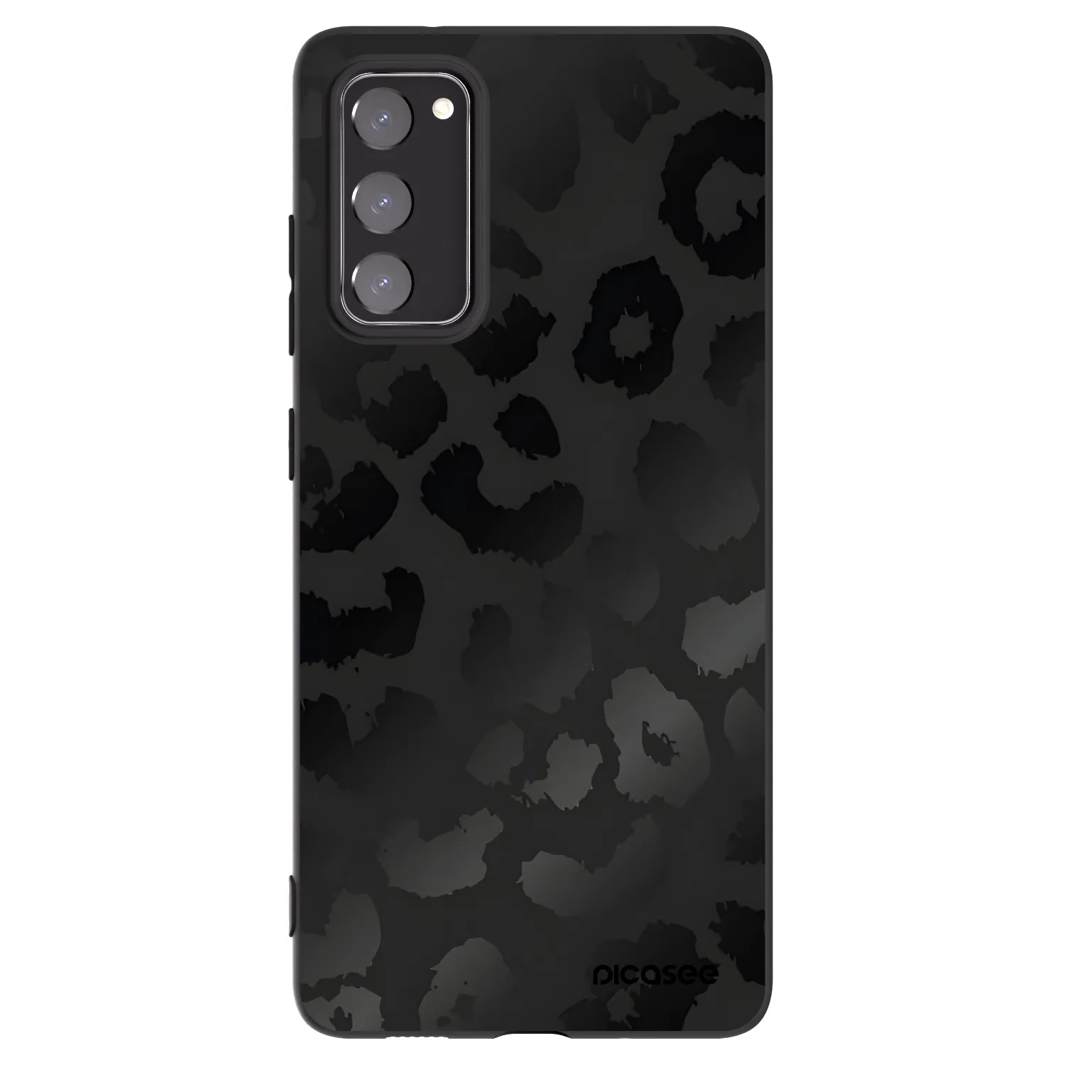 Picasee Μαύρη θήκη σιλικόνης για Samsung Galaxy S20 FE - Midnight Leopard